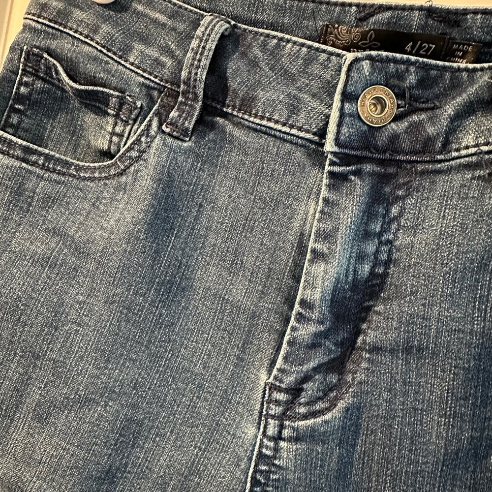 Prana Oday Skinny Jean Indigo Size 4 (27) Short Inseam